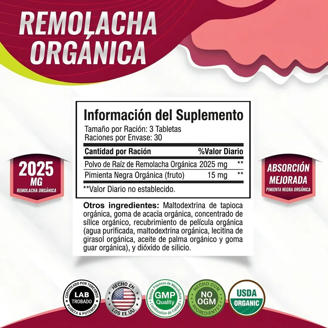 Vincelme® Cápsulas Remolacha Natural