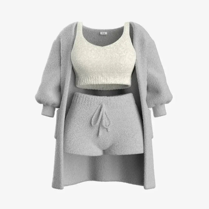 Conjunto Lucia - El conjunto de pijama de 3 piezas
