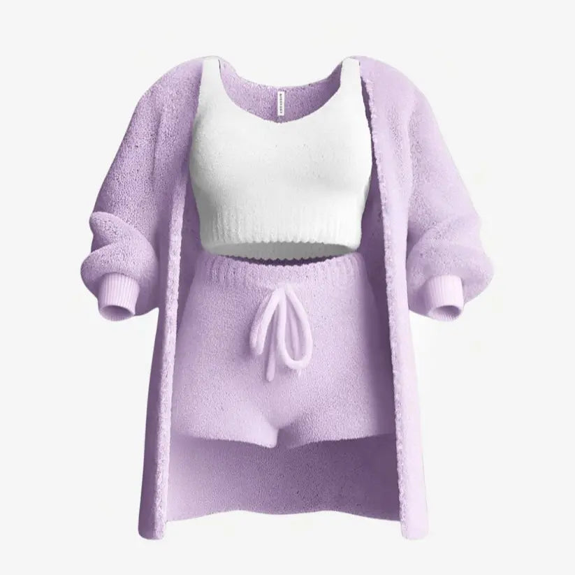 Conjunto Lucia - El conjunto de pijama de 3 piezas